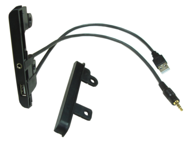 Global Byte Toyota Side Brecket with AUX / USB Innova Fortuner Upto 2011 Etios & Etios Liva upto 2017 Etios 2018 | FA-TY0203/BKT-AU